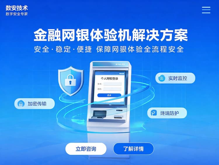 广东金融网银体验机解决方案